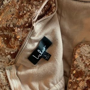 Rose Gold Sequin Gown